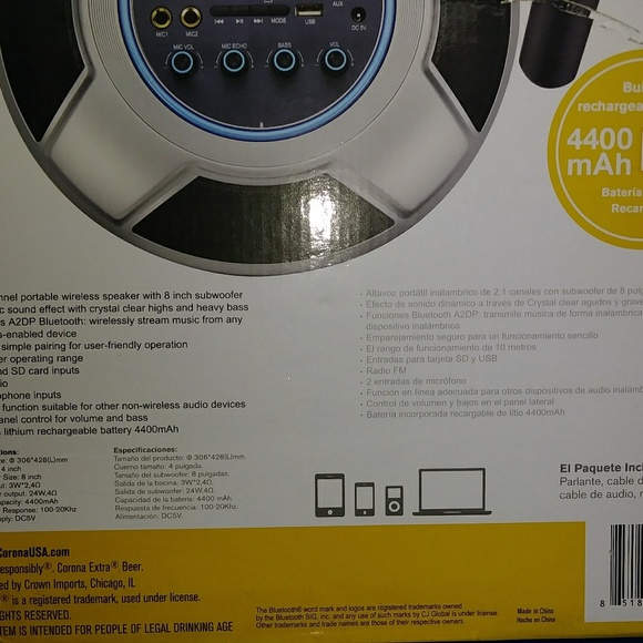 Corona beach speaker. - Picture 3 of 7